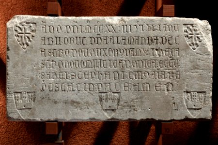 Anonyme français - Epitaphe de Alamanda de Castro Novo - Musée des Augustins - RA 431