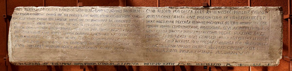 Anonyme français - Epitaphe de Bernardus - Musée des Augustins - RA 835