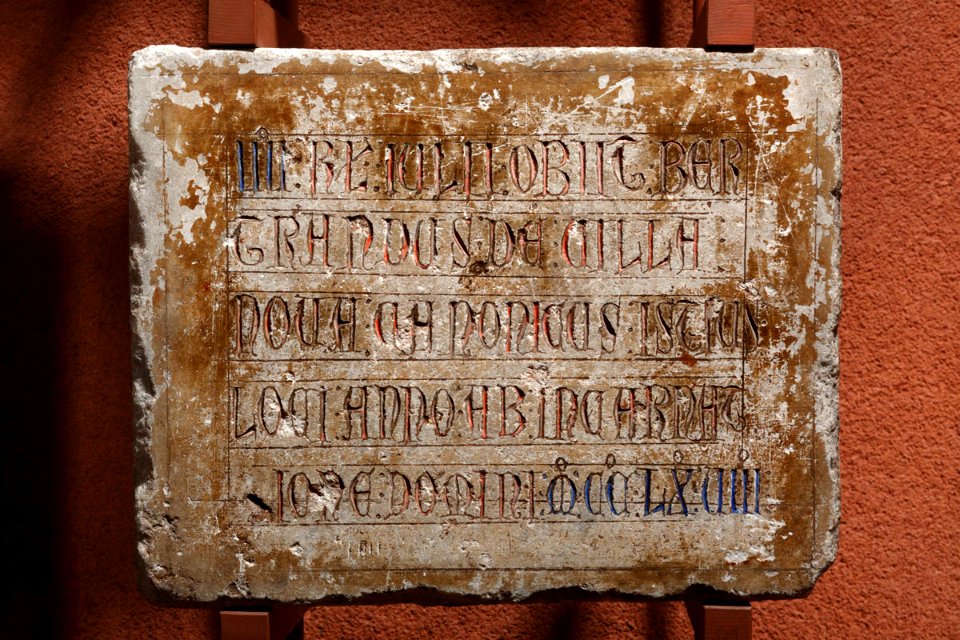 Anonyme français - Epitaphe de Bertrandus de Villa Nova - Musée des Augustins - RA 739