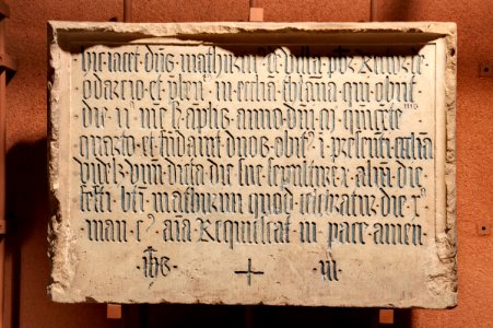 Anonyme français - Epitaphe de messire Mathurinus de Villa - Musée des Augustins - RA 447