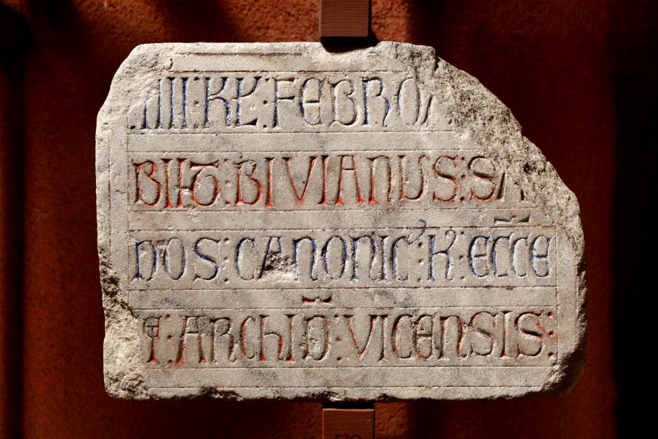 Anonyme français - Epitaphe de Bivianus - Musée des Augustins - RA 824