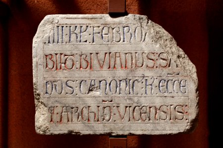 Anonyme français - Epitaphe de Bivianus - Musée des Augustins - RA 824