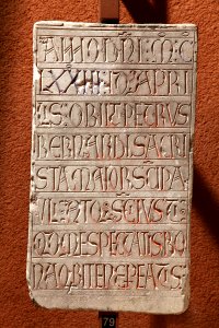 Anonyme français - Epitaphe de Petrus Bernardi - Musée des Augustins - RA 837