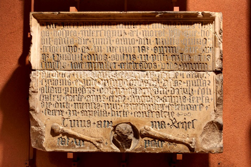 Anonyme français - Epitaphe de Simona Volpilhiga - Musée des Augustins - RA 448