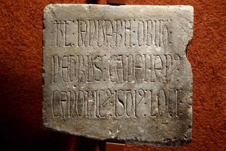 Anonyme français - Epitaphe de Petrus - Musée des Augustins - RA 437