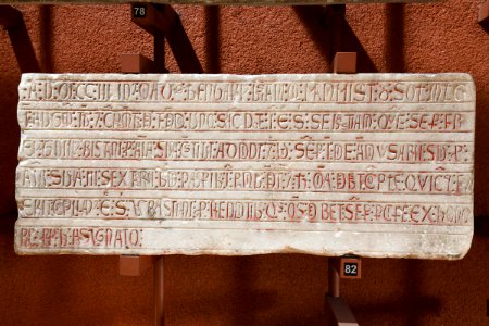 Anonyme français - Epitaphe et fondation obituaire de Berengarius - Musée des Augustins - RA 840