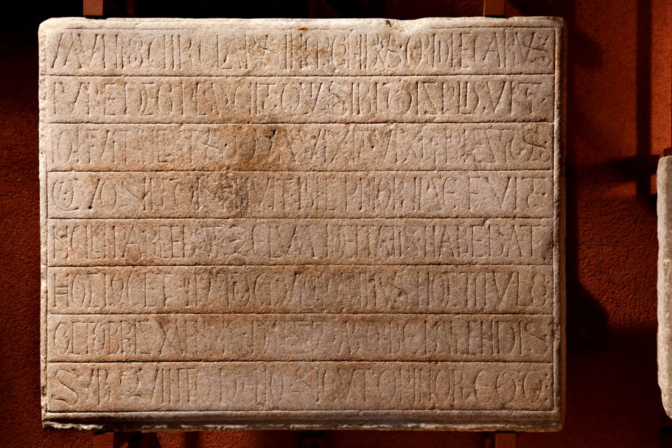 Anonyme languedocien - Inscription de Munio - Musée des Augustins - 61 3 11