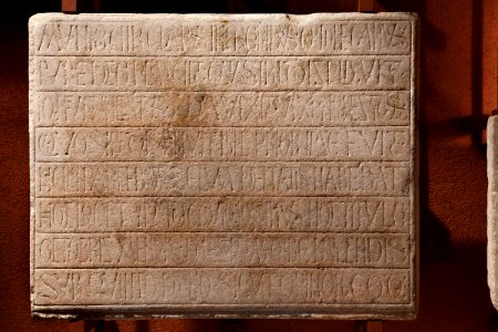 Anonyme languedocien - Inscription de Munio - Musée des Augustins - 61 3 11