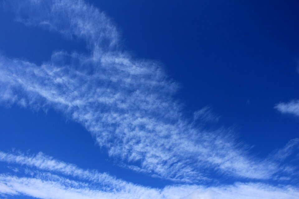 Clouds form sunny nature photo