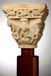 Anonyme toulousain - Relief , Le Jugement dernier , La Résurection des morts - Le Triomphe de la Croix, signe du fils de l'homme - Le Christ en majesté - Musée des Augustins - ME 119 (4)