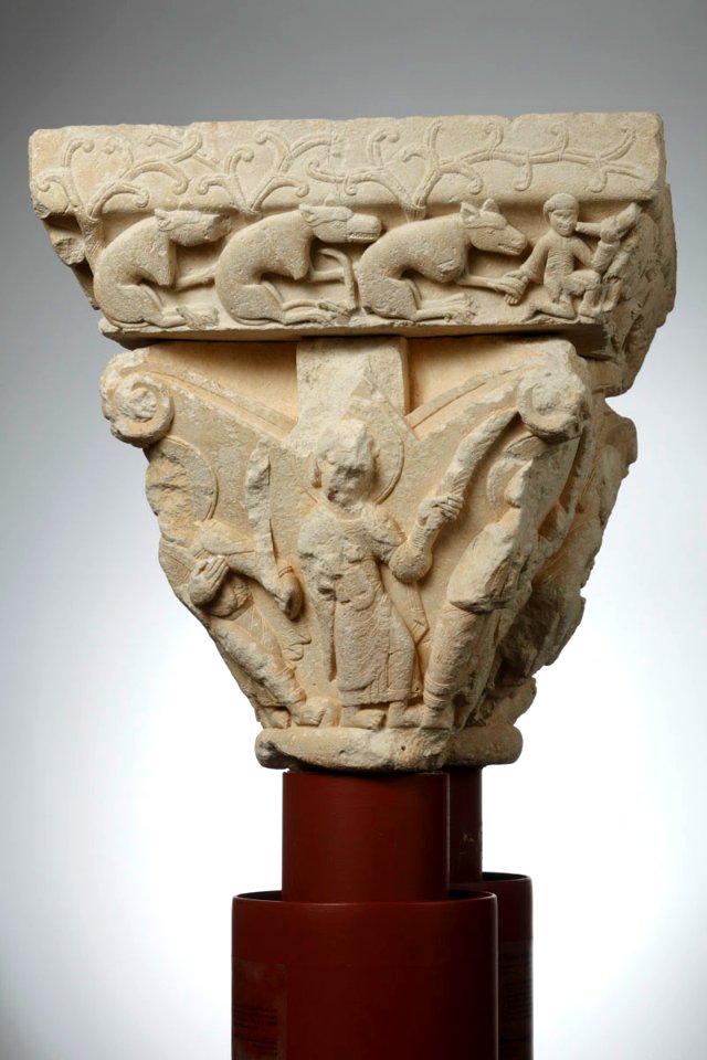 Anonyme toulousain - L'Entrée du Christ à Jérusalem. Le Baiser de Judas - Musée des Augustins - ME 114 (2)
