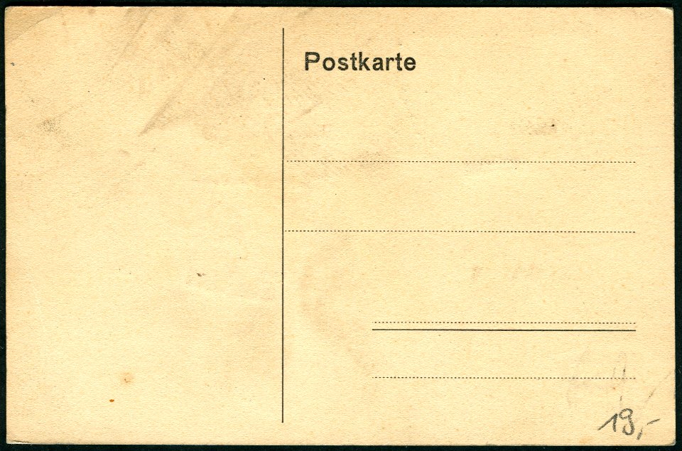 Anonymer Fotograf PC 0933 Hannover. Detmoldstrasse. Adressseite, sogenannte geteilte Rückseite