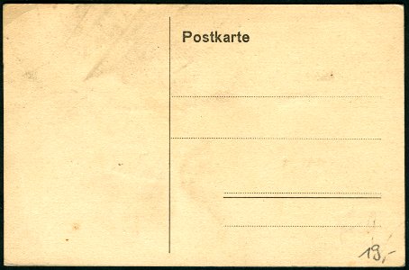 Anonymer Fotograf PC 0933 Hannover. Detmoldstrasse. Adressseite, sogenannte geteilte Rückseite