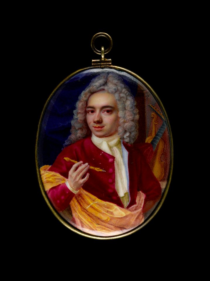 Anonymous - Portrait d'un homme, probablement musicien - J 844 - Musée Cognacq-Jay