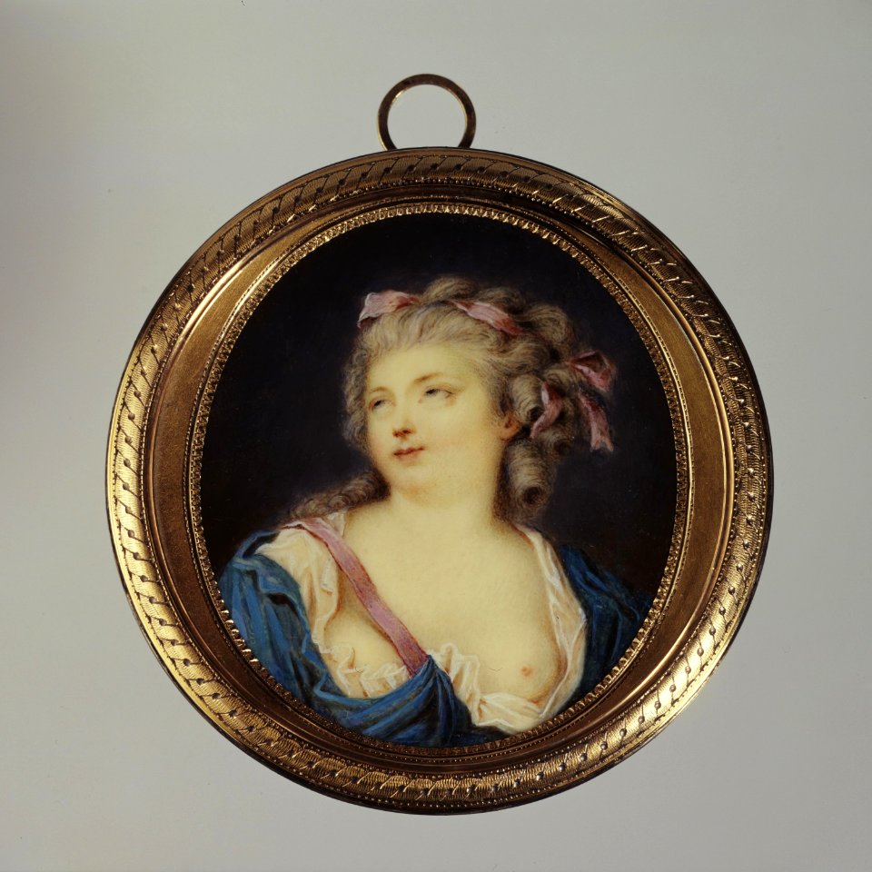 Anonymous - Portrait d'une jeune femme les yeux au ciel - J 730 - Musée Cognacq-Jay