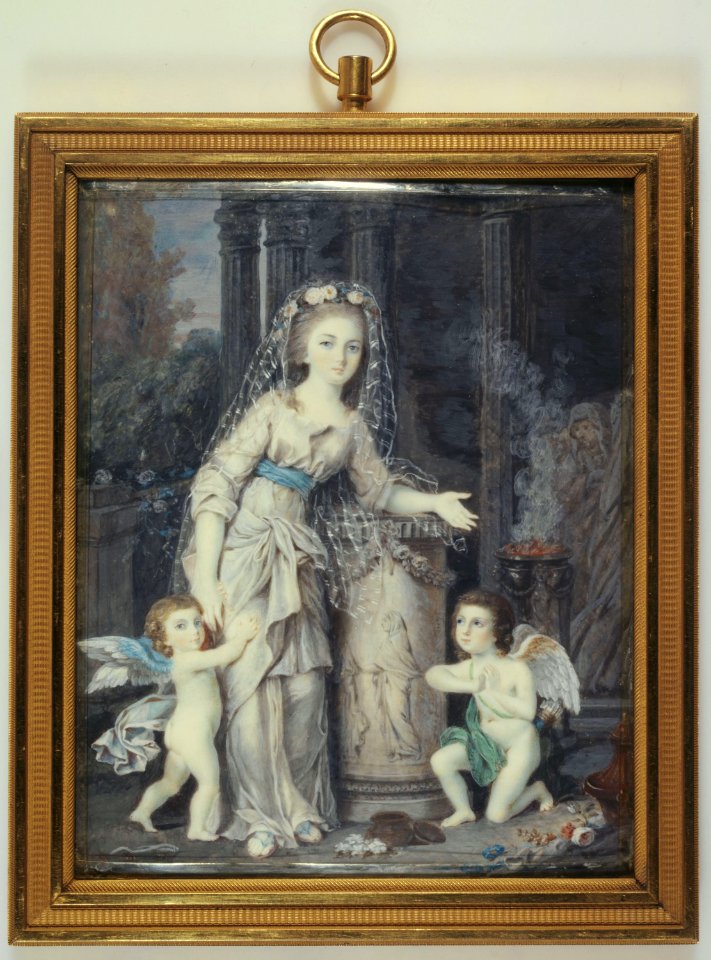 Anonymous - Portraits d'Aglaé de Polignac, duchesse de Guiche, et de ses frères - J 766 - Musée Cognacq-Jay