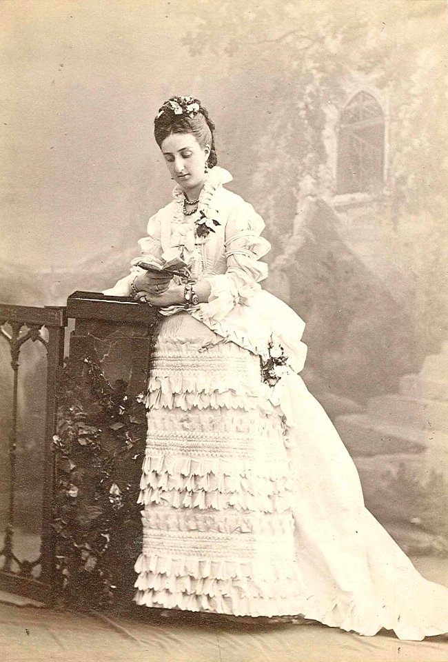 Anonymous photograph of the Infanta Luisa Fernanda of Spain (future Duchess of Montpensier) in circa 1880