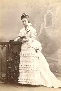 Anonymous photograph of the Infanta Luisa Fernanda of Spain (future Duchess of Montpensier) in circa 1880