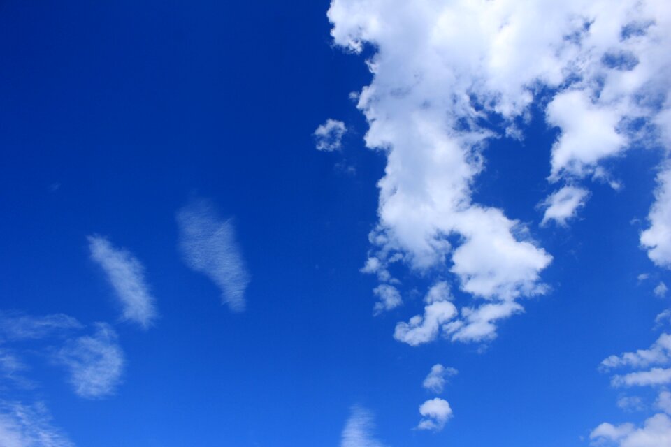 Clouds form sunny nature