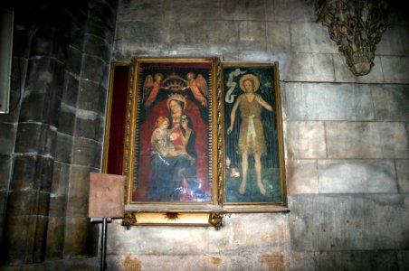 4368 - Milano, Duomo - Deambulatorio - An. sec. XV - Madonna con Bambino e S. Giovanni - Foto Giovanni Dall'Orto - 6-Dec-2007