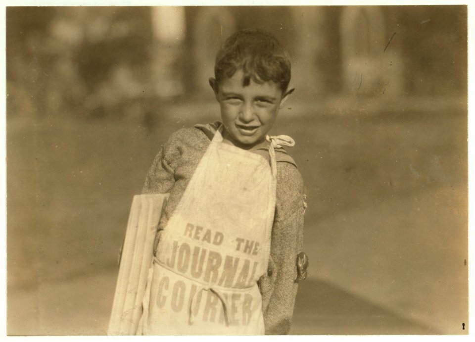 Another young newsboy in Hartford, Conn. August 26, 1924. LOC nclc.04068