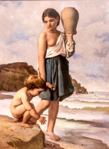 Anselm Feuerbach, Kinder am Strande, 1867, MGS-20160312-001
