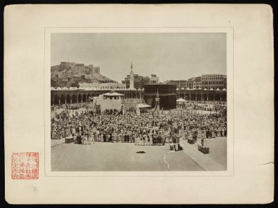 Ansicht de Moschee, während darin ein gemeinschaftliches Çalät abgehalten wird LCCN2013646214