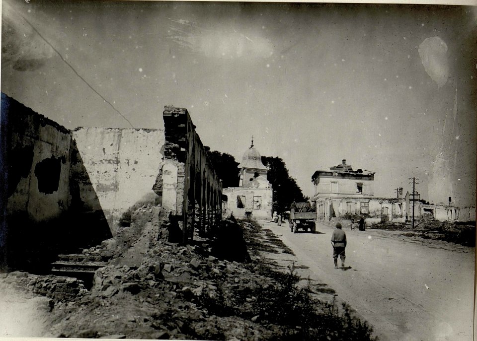 Ansicht vom Hauptplatz in Sboriw (Zborow) 1917 (BildID 15543978)