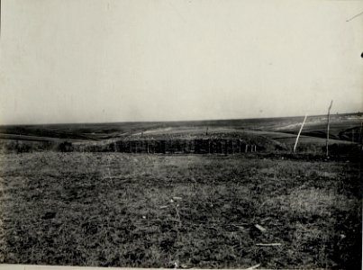 Ansicht vom Regimentskommando, Beobachtungsstand. Aufgenommen am 11. IV. 1916. Inf.Rgt.Nro.60. (BildID 15537024)
