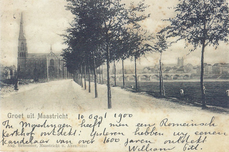 Ansichtkaart St-Martinuskerk, Wyck-Maastricht (1)