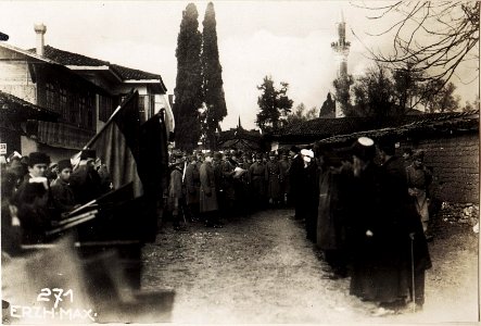 Ansprache an die Notabeln in Tirana, Albanien. (BildID 15571722) photo