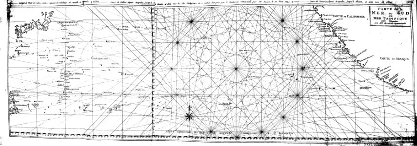 Anson-Gosse-1750-carte du Pacifique Nord