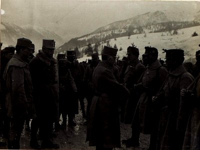 Ansprache an Mannschaften der Brigade Covin. (BildID 15584186)