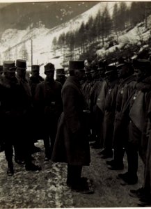 Ansprache an Truppen der Brigade Oberst Lechner. (BildID 15584144)
