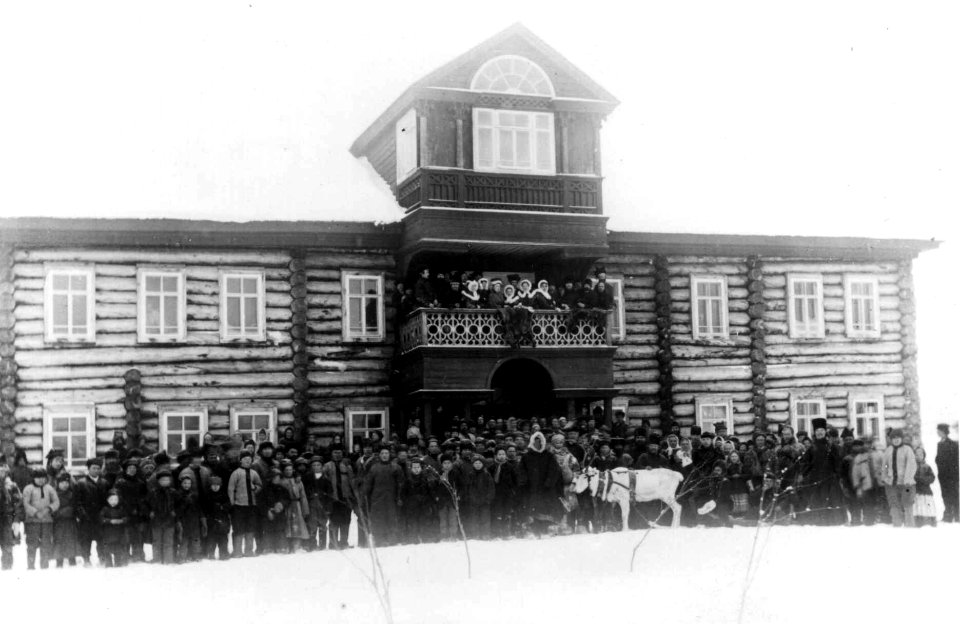 Antakelig klosterskolen i Petsjenga i Russland, nær Kirkenes i Finnmark - Norsk folkemuseum - NF.08407-015