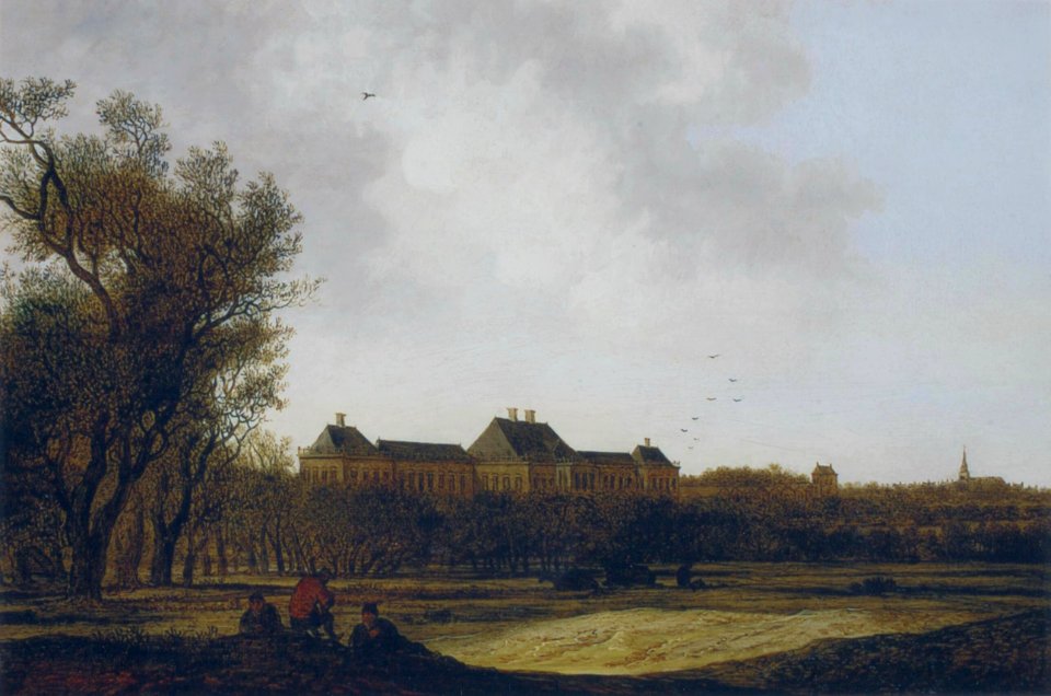 Anthonie Jansz van der Croos - Gezicht op Huis ter Nieu-burg bij Rijswijk 1661
