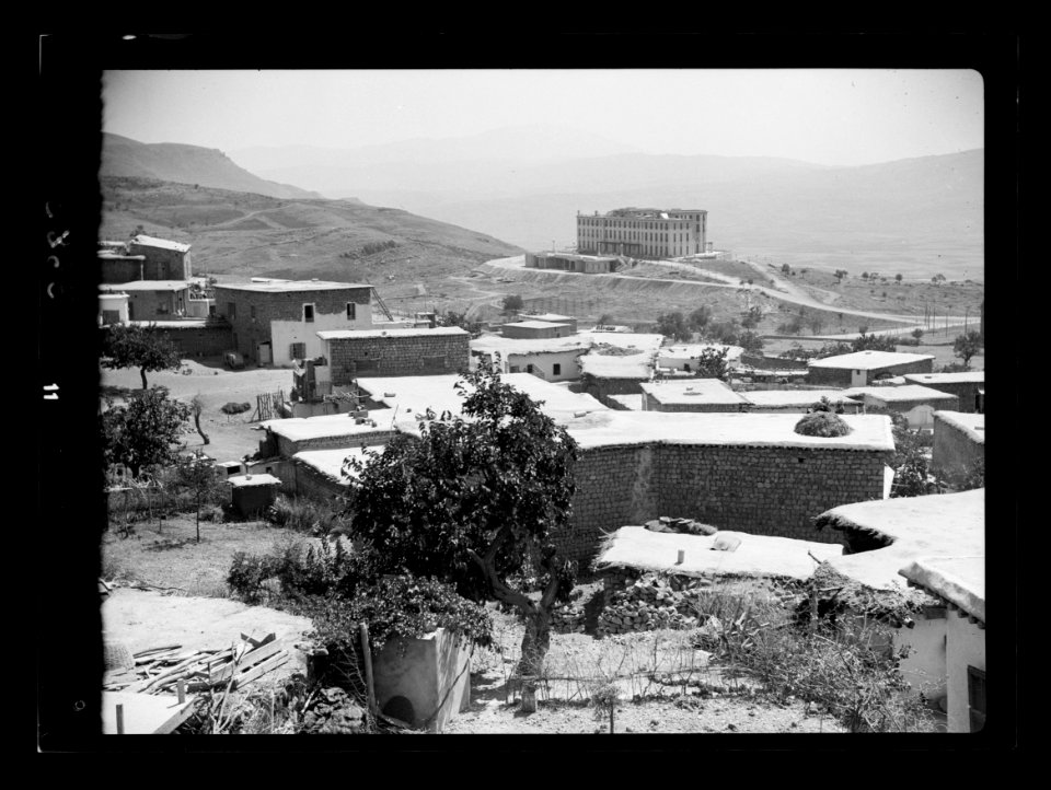 Anti Lebanon. Rayak to Damascus. Bludan showing the large French hotel in the distance LOC matpc.15486
