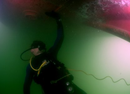 Anti-Terrorism Force Protection inspection dive 130228-N-GG400-013