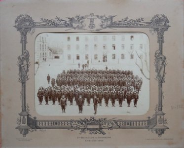 Antibes, Bataillon 7 Chasseurs Alpins (J David, 1902)