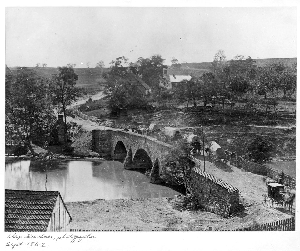 Antietam Bridge, Maryland. Sept. 1862. (Photograph by Alexander Gardner) - NARA - 530474
