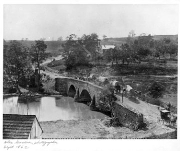 Antietam Bridge, Maryland. Sept. 1862. (Photograph by Alexander Gardner) - NARA - 530474 photo