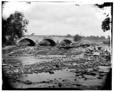 Antietam, Md. Antietam Bridge on the Sharpsburg-Boonsboro Turnpike LOC cwpb.03889