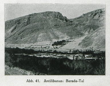 Antilibanus- Burada-Tal - Banse Ewald - 1919