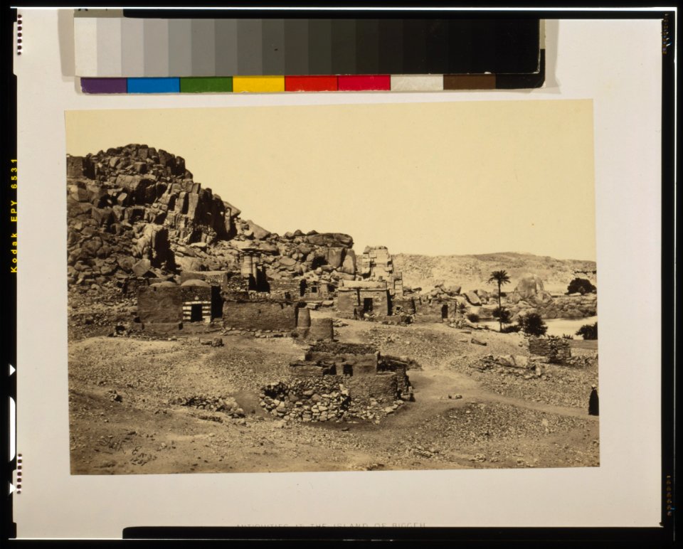 Antiquities at the island of Biggeh - Frith 1857. LCCN00652598