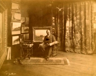 Antoine Guillemet in his studio