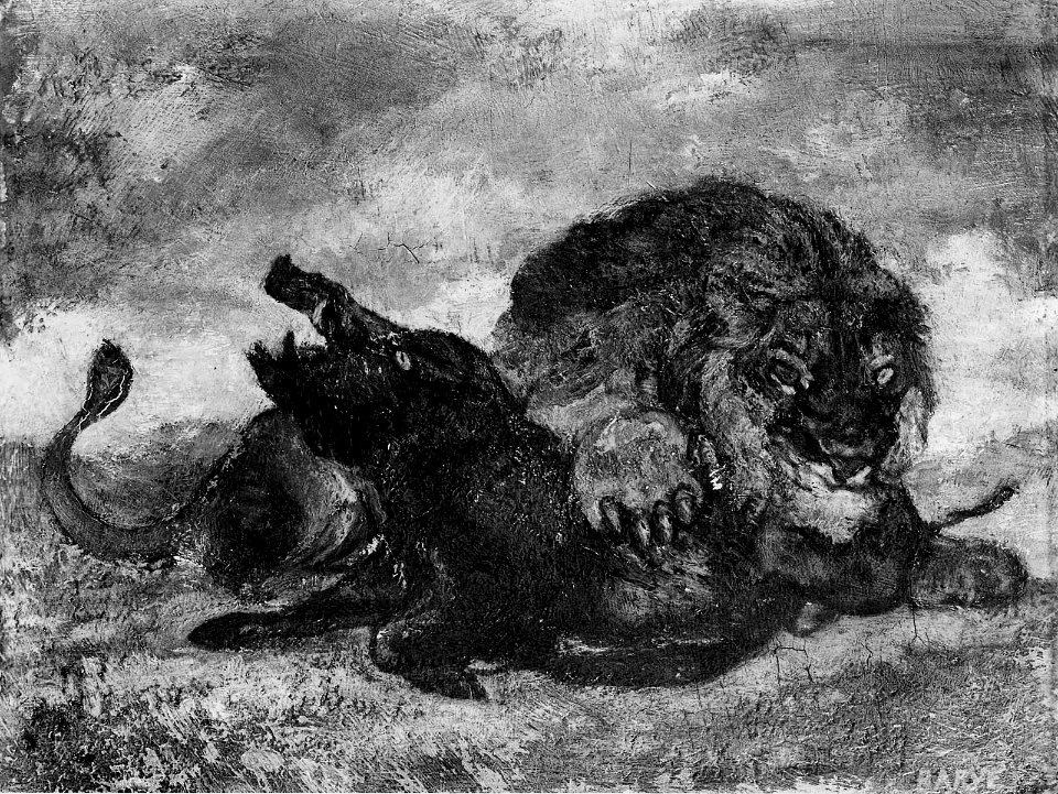 Antoine Louis Barye - Lion and Boar - 26.774 - Museum of Fine Arts