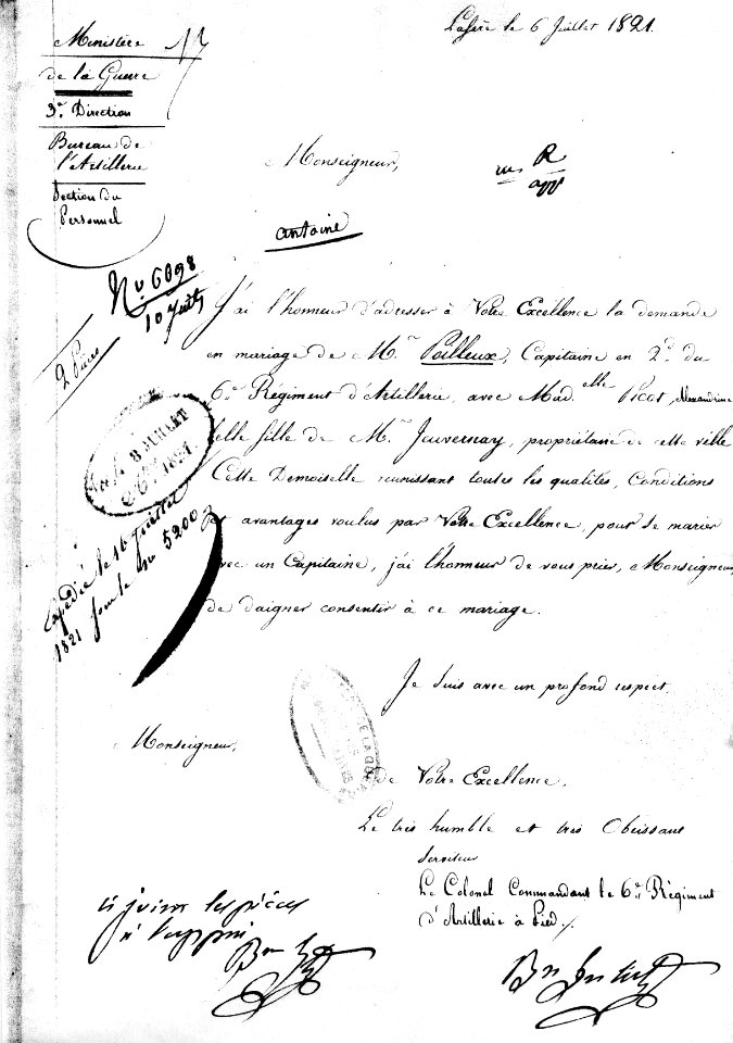Antoine Poilleux mariage ac Marie alexandrine Picot de Chemeteau