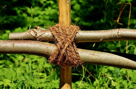 Knot rope tied together