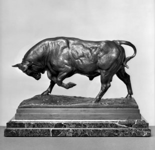 Antoine-Louis Barye - Bull on the Defensive - Walters 2741 - Left