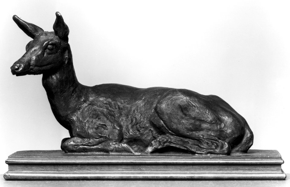 Antoine-Louis Barye - Doe Lying Down - Walters 2730